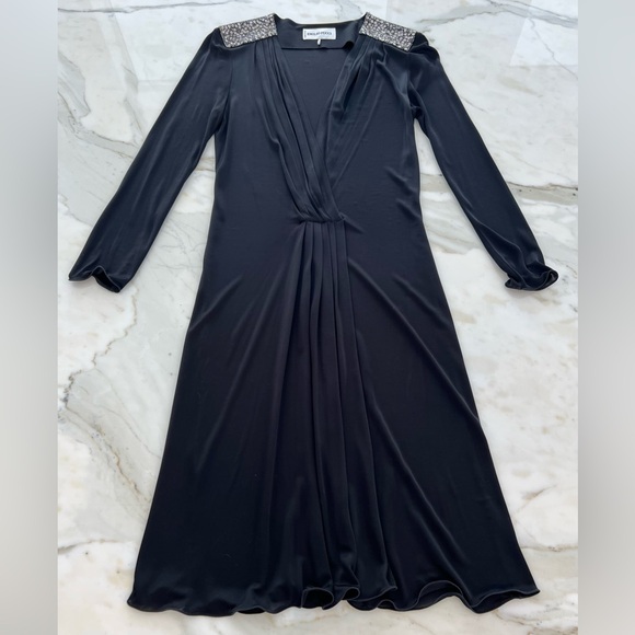 EMILIO PUCCI BLACK EMBELLISHED DRESS SIZE IT 40 / US 6 - Picture 7 of 16